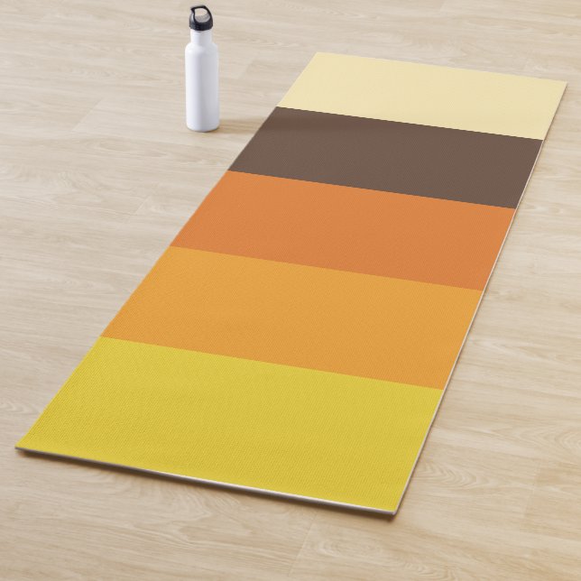 70er Retro-Farbmuster gestrichen Yogamatte (Beispiel)