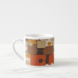 70er Retro-Geometrie Espressotasse