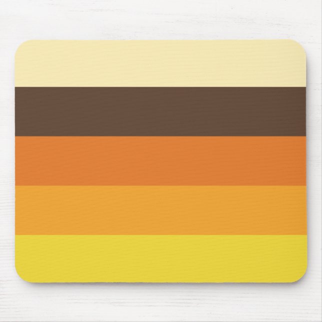 70er Retro-Gestreifte Farbgebung Mousepad (Vorne)