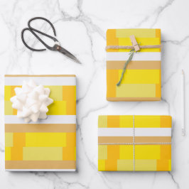 70er Retro Groovy Pattern Seventies 70er Geschenkpapier Set