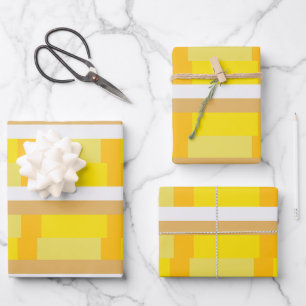 70er Retro Groovy Pattern Seventies 70er Geschenkpapier Set