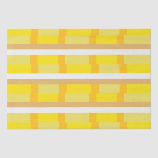 70er Retro Groovy Stripes Pattern 70 70er Seidenpapier (Vorderseite)