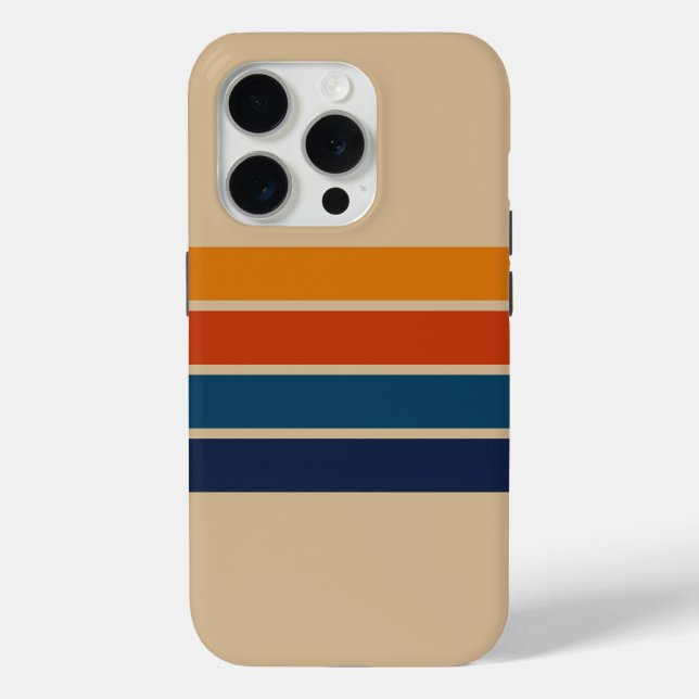 70er Retro iPhone 15 Pro Hülle (Rückseite)