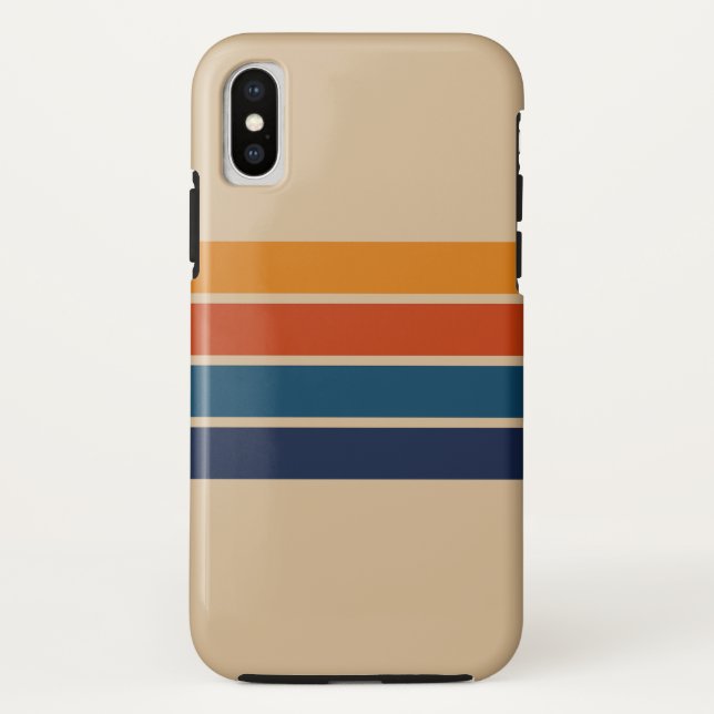 70er Retro iPhone XS Hülle (Rückseite)