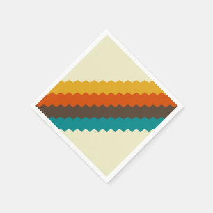70er Retro-Muster Serviette
