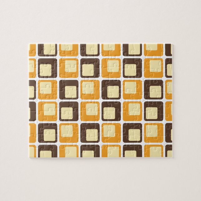70er Retro-Quadratmuster (Horizontal)