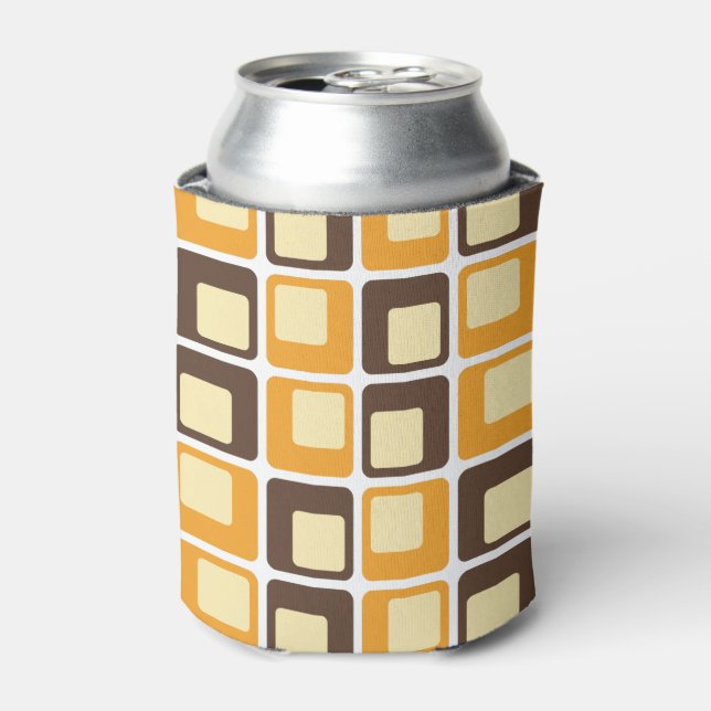 70er Retro Square Shapes Dosenkühler (Kanne Vorderseite)