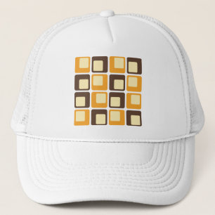70er Retro Square Shapes Truckerkappe