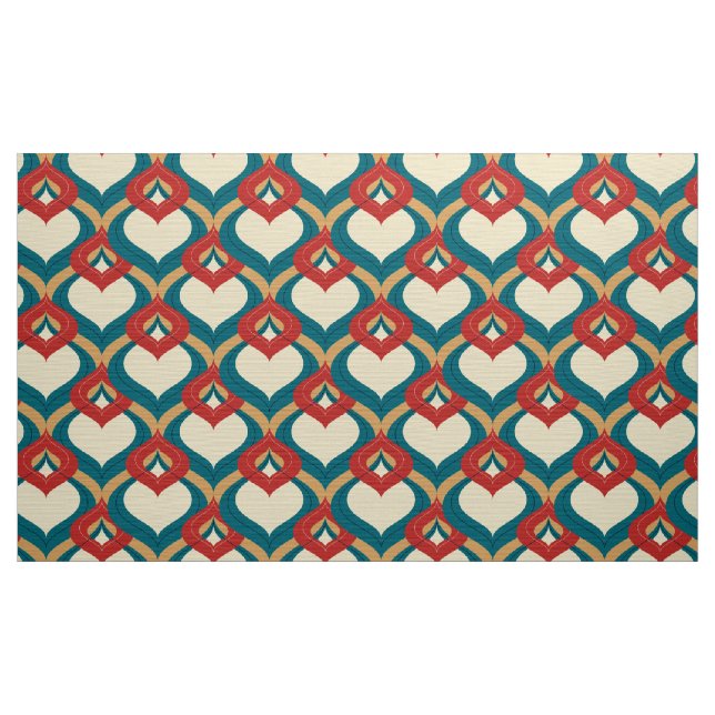 70er Retro-Stoff Stoff (Yard (91,4 cm))