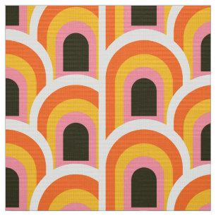 70er-Retro-Stoffmuster Stoff