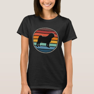 70er Retro Vintag Mops T-Shirt