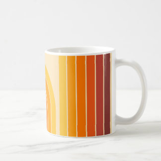 70er Retro Vintag Style Geometric Design Kaffeetasse