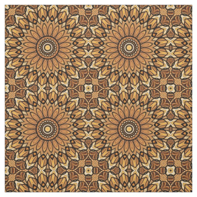 70er Sonnenblumendruckstoff Stoff (Muster)