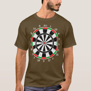 70er Style Darts Board Arrow Game Darts Hobby T-Shirt