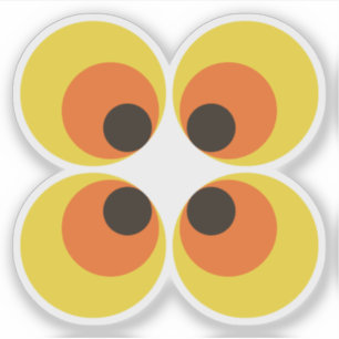 70er Tapete Aufkleber