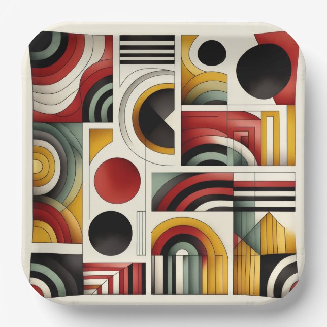 70er Urban Flow Pappteller (Vorderseite)