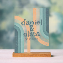 70er Vintag Rainbow Wedding