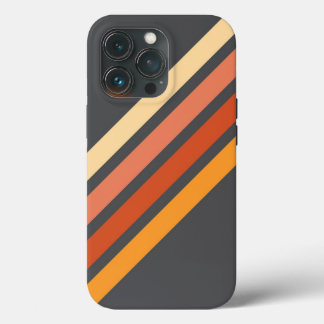 70er Vintag Retro farbenfroh gestreift Case-Mate iPhone Hülle