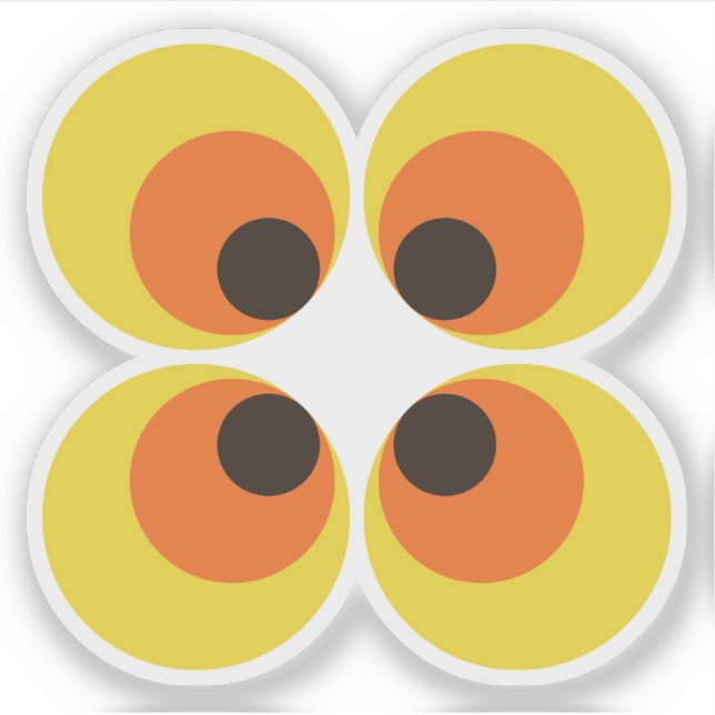 70er Wallpaper Aufkleber (Vorderseite)