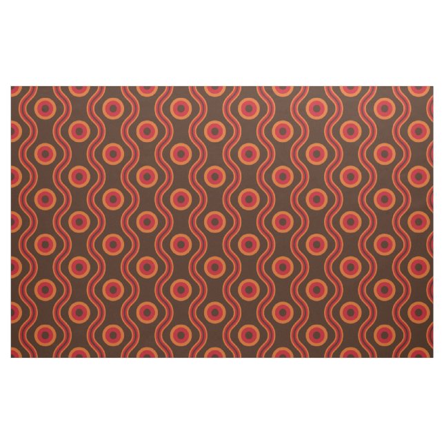 70erartring-Wellenmuster Stoff (Fat Quarter (45,7 x 55,9 cm))