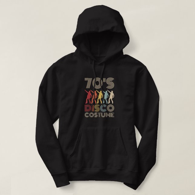 70s Disco Costume 70 Styles 1970s Men Themed Party Hoodie (Design vorne)