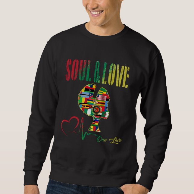 70s Funk Afro Soul Boogie Dance Love Train Funky P Sweatshirt (Vorderseite)