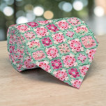 70s Granny Square Crochet Necktie Krawatte<br><div class="desc">This unique necktie features a vibrant 70s-inspired design, crafted with intricate granny square crochet. It's a bold and stylish statement piece, perfect for adding a touch of retro charm and handmade artistry to any outfit. The warm, inviting colors and textured pattern make it a conversation starter, suitable for both casual...</div>