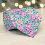 70s Granny Square Crochet Necktie Krawatte<br><div class="desc">This unique necktie features a vibrant 70s-inspired design, crafted with intricate granny square crochet. It's a bold and stylish statement piece, perfect for adding a touch of retro charm and handmade artistry to any outfit. The warm, inviting colors and textured pattern make it a conversation starter, suitable for both casual...</div>