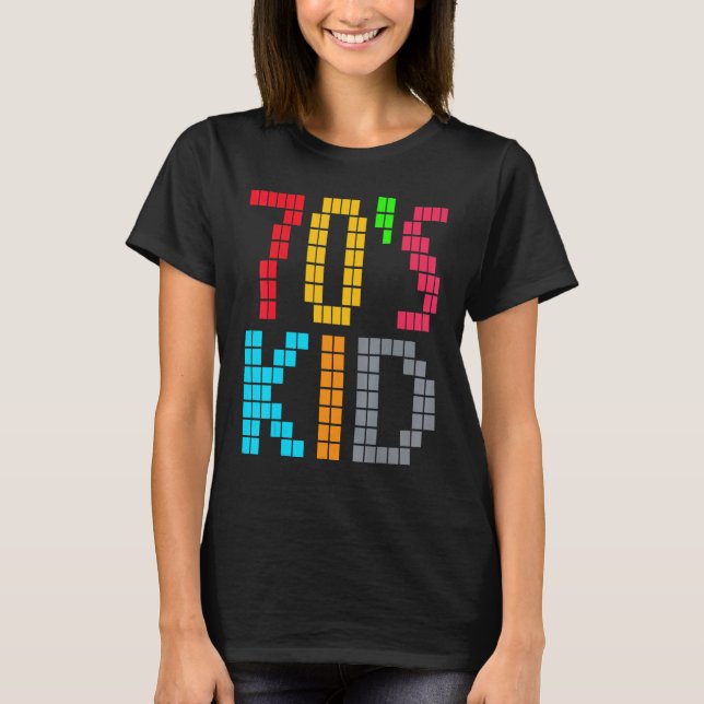 70's Kid Vintage Retro Party T-Shirt (Vorderseite)