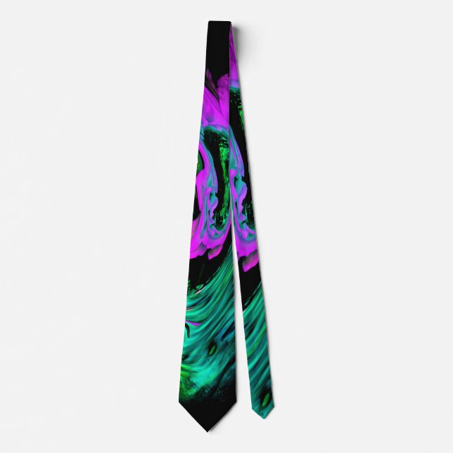 " 70s Lava Lamp #2" Print Krawatte (Vorderseite)