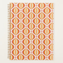 70s nostalgia planner groovy optical pattern planer