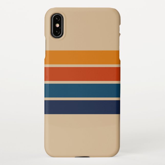 70s Retro iPhone XS Max Case iPhone Hülle (Rückseite)