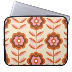 70's Retro Seamless Pattern. 60s and 70s Aesthetic Laptopschutzhülle