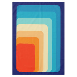 70s Square Rainbow Tischdecke