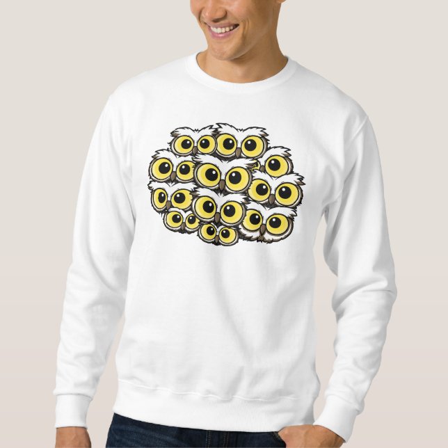 70s Style Owl Sweatshirt (Vorderseite)
