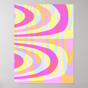 70's Swirls Poster