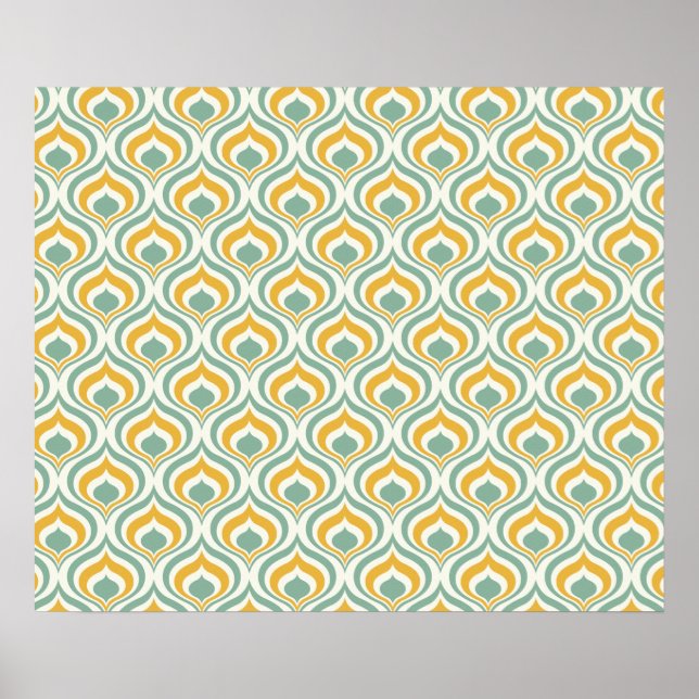 70's Wallpaper Pattern Poster (Vorne)