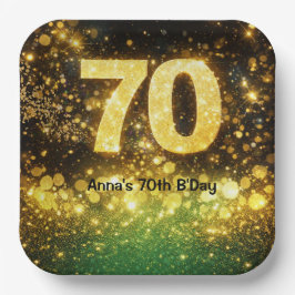 70th Birthday Party Pappteller