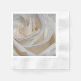 7127-Weiße Rose mit Taub Serviette