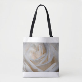 7127-Weiße Rose mit Taub Tasche