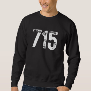 715 Vorwahl Eau Claire WI Mobiltelefon Bereich Sweatshirt