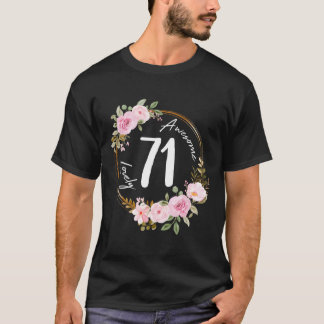 71 Floral Wreath Summer Flower T-Shirt