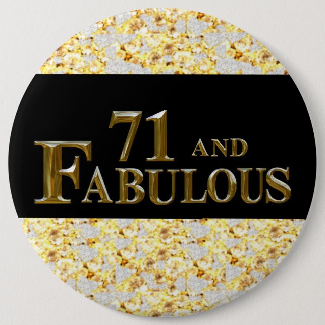 71. Geburtstag Button (Vorderseite)