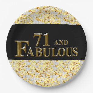 71. Geburtstag Pappteller