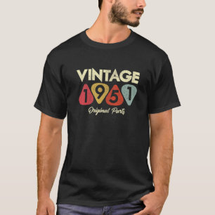 71. Geburtstag Vintag 1951 Originalteile T-Shirt