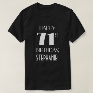 71. Geburtstagsparty - Art Déco Inspiriert Look S T-Shirt