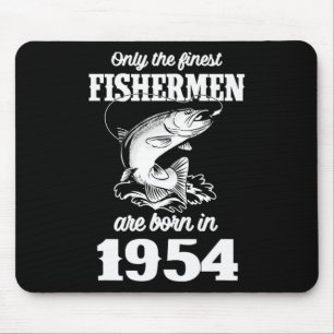 71 Jahre alter Fischfang Fischer 1954 71. Fischfan Mousepad