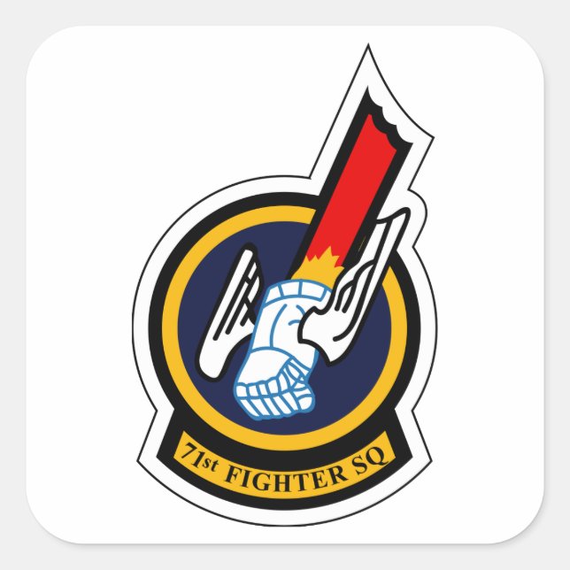 71. Kampfskalon - veraltet Quadratischer Aufkleber (Vorderseite)