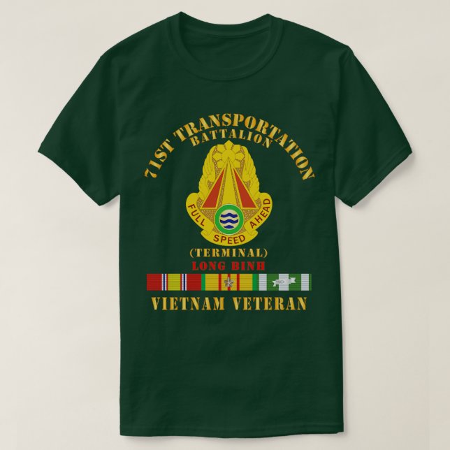 71. Transport Battalion Terminal Long Binh V T-Shirt (Design vorne)