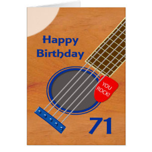 71e anniversaire Guitare Joueur Anniversaire